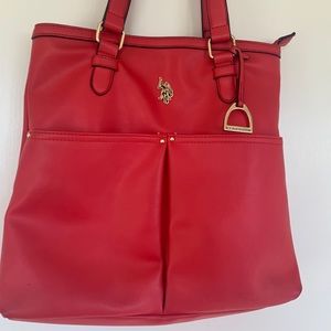 Polo Shoulder Bag Purse Red